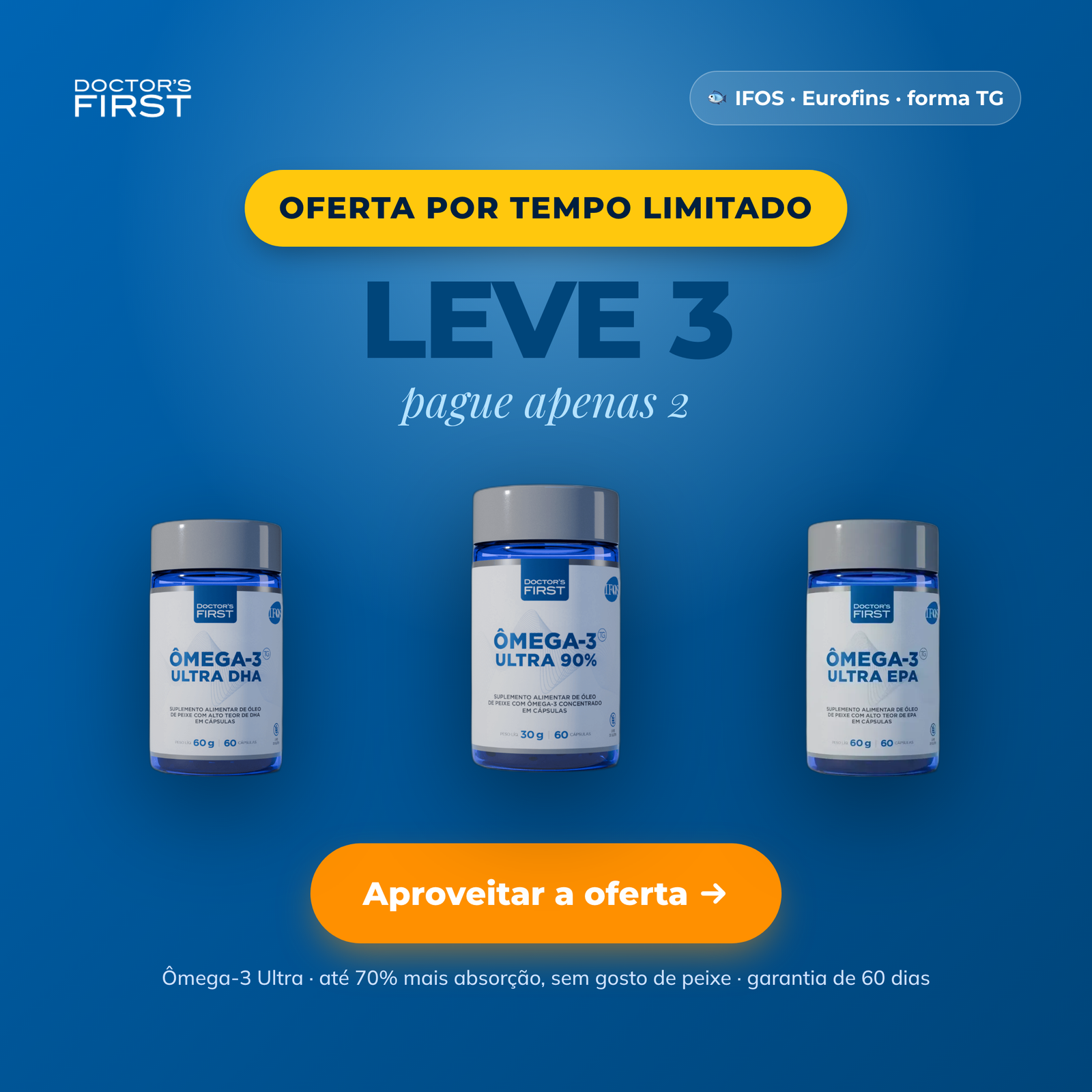 Oferta Leve 3 Pague 2 — Ômega-3 Ultra